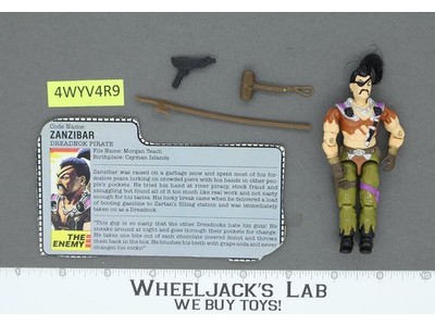 Zanzibar V1 100% Complete G.I. Joe 1987 Hasbro Vintage Action Figure