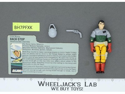 Backstop V1 100% Complete G.I. Joe 1987 Hasbro Vintage Action Figure