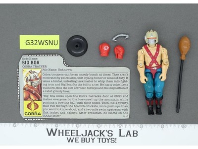 Big Boa V1 100% Complete G.I. Joe 1987 Hasbro Vintage Action Figure
