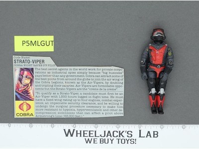 Strato-Viper V1 100% Complete G.I. Joe 1986 Hasbro Vintage Action Figure