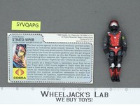 Strato-Viper V1 100% Complete G.I. Joe 1986 Hasbro Vintage Action Figure