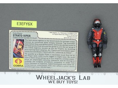 Strato-Viper V1 100% Complete G.I. Joe 1986 Hasbro Vintage Action Figure