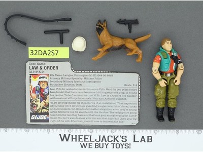 Law & Order V1 100% Complete G.I. Joe 1987 Hasbro Vintage Action Figure