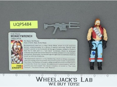 Monkeywrench V1 100% Complete G.I. Joe 1986 Hasbro Vintage Action Figure