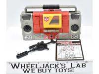 Blaster ~ 100% Complete WORKS 1985 Vintage Hasbro G1 Transformers W Manual