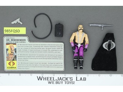 Dr. Mindbender V1 100% Complete G.I. Joe 1986 Hasbro Vintage Action Figure