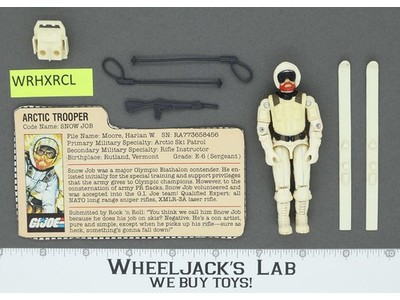 Snow Job V1 100% Complete G.I. Joe 1983 Hasbro Vintage Action Figure
