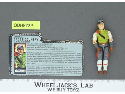 Cross Country V1 100% Complete G.I. Joe 1986 Hasbro Vintage Action Figure