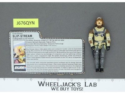 Slip-Stream V1 100% Complete G.I. Joe 1986 Hasbro Vintage Action Figure