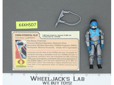 Lampreys V1 100% Complete G.I. Joe 1985 Hasbro Vintage Action Figure