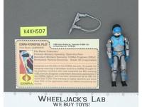 Lampreys V1 100% Complete G.I. Joe 1985 Hasbro Vintage Action Figure