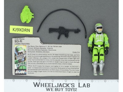 Sci-Fi V1 100% Complete G.I. Joe 1986 Hasbro Vintage Action Figure