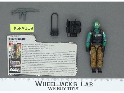 Beach Head V1 100% Complete G.I. Joe 1986 Hasbro Vintage Action Figure