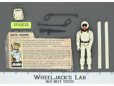 Snow Job V1 100% Complete G.I. Joe 1983 Hasbro Vintage Action Figure