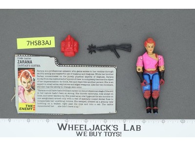 Zarana V1 100% Complete G.I. Joe 1986 Hasbro Vintage Action Figure