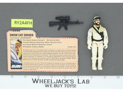 Frostbite V1 100% Complete G.I Joe 1985 Hasbro Vintage Action Figure