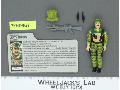 Leatherneck V1 100% Complete G.I. Joe 1986 Hasbro Vintage Action Figure