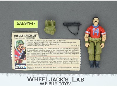 Bazooka V1 100% Complete G.I. Joe 1985 Hasbro Vintage Action Figure