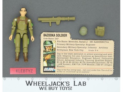 Zap V1 Straight Arms 100% Complete G.I. Joe 1983 Hasbro Vintage Action Figure