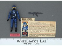 Cobra Officer V1 Straight Arms 100% Complete G.I. Joe 1982 Hasbro Vintage Figure
