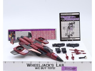Thrust 100% Complete Vintage 1985 G1 Transformers Hasbro Action Figure