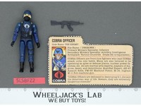 Cobra Officer V1 Straight Arms 100% Complete G.I. Joe 1982 Hasbro Vintage Figure