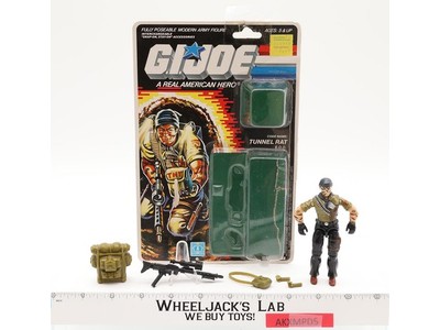 Tunnel Rat V1 100% Complete 34 Cardback G.I. Joe 1987 Hasbro Vintage Figure