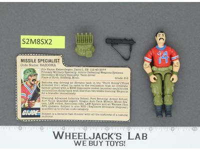 Bazooka V1 100% Complete G.I. Joe 1985 Hasbro Vintage Action Figure