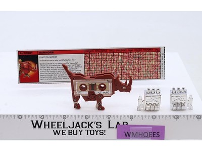 Ramhorn SILVER Cassette 100% Complete 1986 G1 Transformers Action Figure