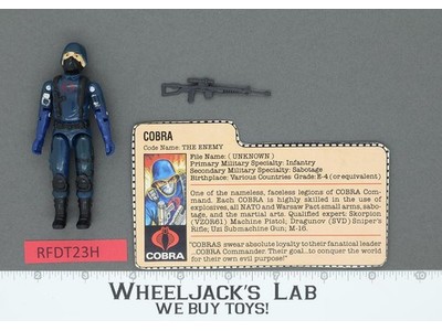 Cobra V1.5 Swivel Arms 100% Complete G.I. Joe 1983 Hasbro Vintage Action Figure