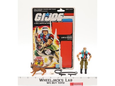 Law & Order V1 100% Complete W/ Card 1987 G.I. Joe Hasbro Vintage Action Figure