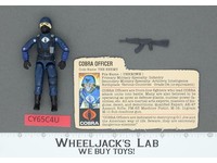 Cobra Officer V1.5 Swivel Arms 100% Complete G.I. Joe 1983 Hasbro Vintage Figure