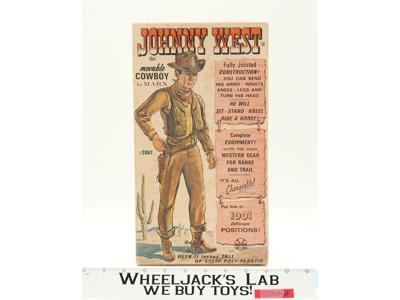 Johnny West 12" Movable Cowboy 1974 Best of the West Marx Vintage w/ Accessories