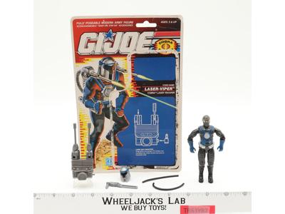Laser Viper V1 100% Complete W/ Card 1990 G.I. Joe Hasbro Vintage Action Figure