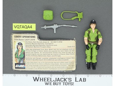 Lady Jaye V1 100% Complete G.I. Joe 1985 Hasbro Vintage Action Figure