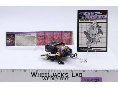 Bombshell 100% Complete 1985 G1 Transformers Rhinoceros Beetle Action Figure