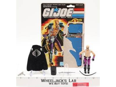 Dr. Mindbender 100% Complete 36Cardback 1986 GI Joe Hasbro Vintage Action Figure