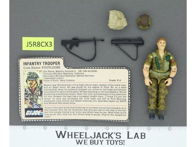 Footloose V1 100% Complete G.I. Joe 1985 Hasbro Vintage Action Figure