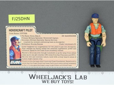 Cutter V1 100% Complete G.I. Joe 1984 Hasbro Vintage Action Figure