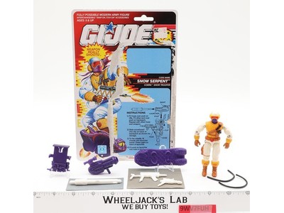 Snow Serpent V2 Complete 22 Cardback 1991 G.I. Joe Hasbro Vintage Action Figure