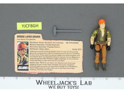 Tollbooth V1 100% Complete G.I. Joe 1985 Hasbro Vintage Action Figure