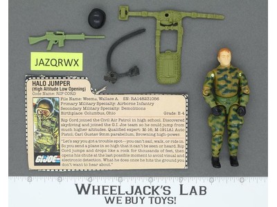 Rip Cord V1 100% Complete G.I. Joe 1984 Hasbro Vintage Action Figure