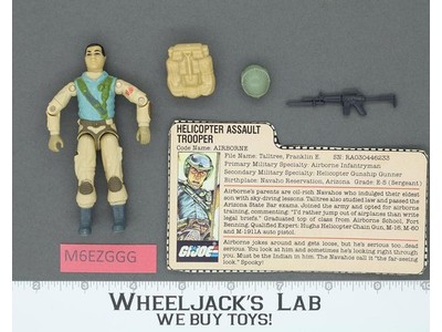 Airborne V1 100% Complete G.I. Joe 1983 Hasbro Vintage Action Figure