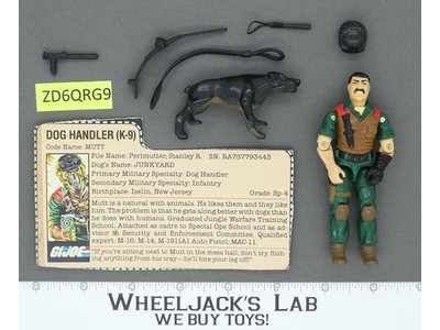 Mutt V1 100% Complete G.I. Joe 1984 Hasbro Vintage Action Figure