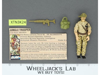 Recondo V1 100% Complete G.I. Joe 1984 Hasbro Vintage Action Figure