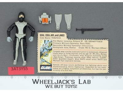 Torpedo V1 100% Complete G.I. Joe 1983 Hasbro Vintage Action Figure