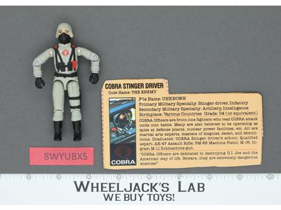 Cobra Stinger Driver V1 100% Complete G.I. Joe 1984 Hasbro Vintage Action Figure