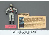 Cobra Stinger Driver V1 100% Complete G.I. Joe 1984 Hasbro Vintage Action Figure