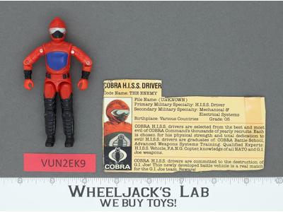 Cobra H.I.S.S. Driver V1 100% Complete G.I. Joe 1983 Hasbro Vintage Figure