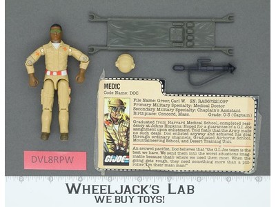 Doc V1 100% Complete G.I. Joe 1983 Hasbro Vintage Action Figure
